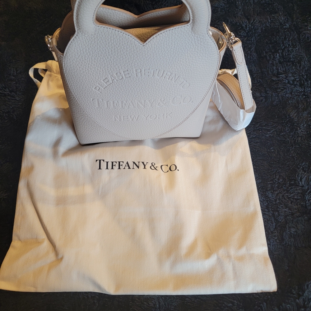 Authentic Tiffany & Co. Cream Mini Bag with Chain - Picture 4 of 5